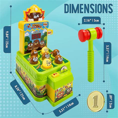 Whack A Mole Game For Kids-dual-mode Mini Electronic Arcade Game Toy ...