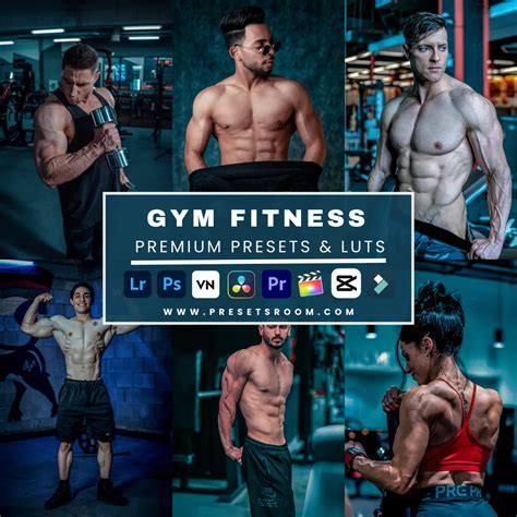 20 Gym lightroom presets - Gym & Fitness Lightroom Presets