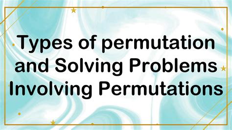 Image result for Types of Permutation
