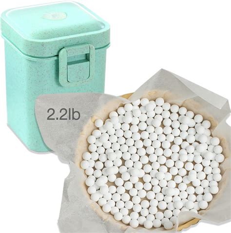 Amazon.com: FurRain Ceramic Pie Weights Reusable 10mm Baking Beans Pie ...