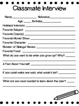 Classmate Interview Examples 的图像结果