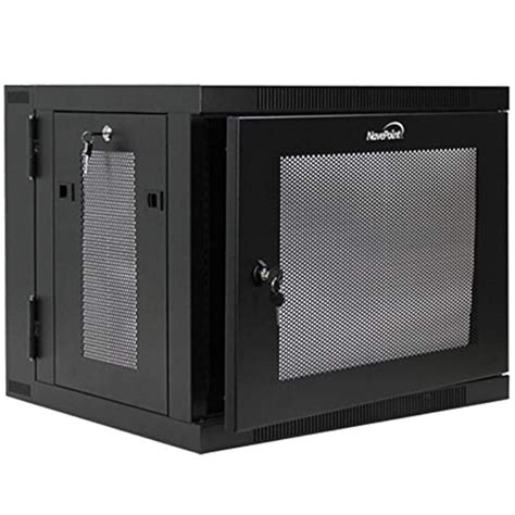 NavePoint 9U Wall-Mount Network Cabinet for 19" IT Equipment, A/V Gears ...