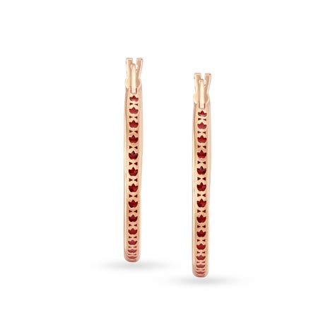 Contemporary Laser Cut Gold Hoop Earrings
