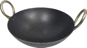 Q8 Twinkle Traditional Deep Bottom Iron Kadhai/Deep Bottom Kadhai/Fry ...