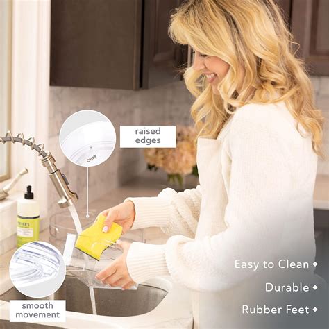 Oizeir Lazy Susan Turntable - Clear Acrylic, India | Ubuy