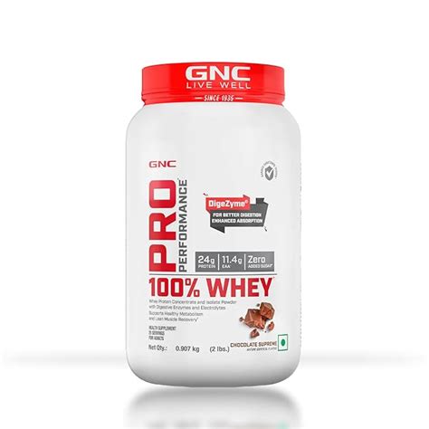 GNC Pro Performance 100% Whey Protein | 2 lbs | Muscle Growth | Muscle ...