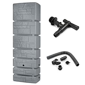 Prime Garden® Stone-Can Rain Water Tank Rain Barrel Water Tank with Tap ...