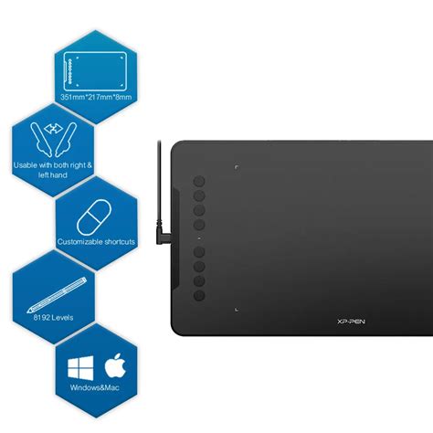 XP ручка Deco 01 графический планшет 8192 уровней Графический Цифровой ...