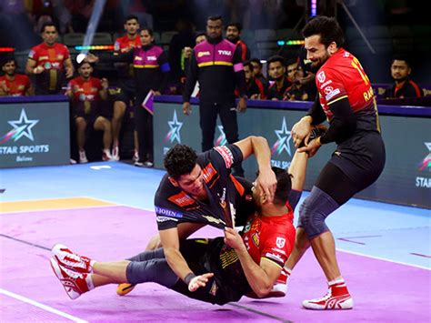 Sushil, Ran Singh help Bengaluru Bulls prevail over U Mumba in tight clash