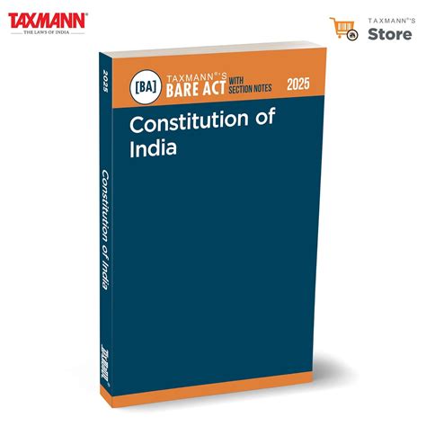 Buy Taxmann's Constitution of India [Bare Act with Section Notes ...