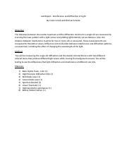 Image result for Interference of Light Lab Report