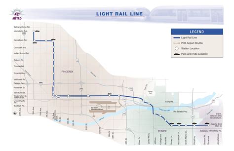 Phoenix Light Rail Expansion Map | Shelly Lighting