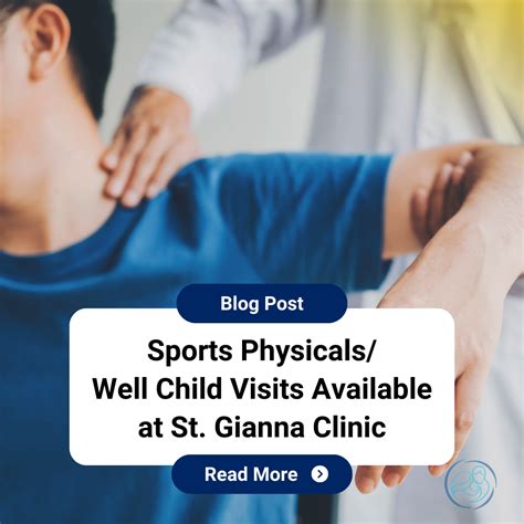 Sports Physicals Available at St. Gianna Clinic - St. Gianna Clinic