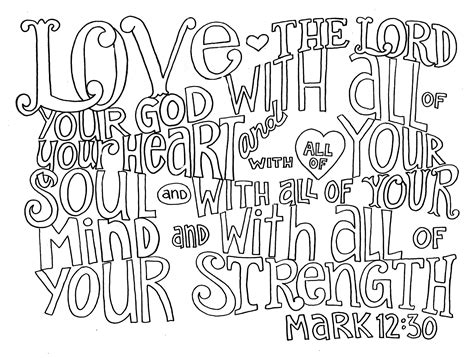 Bible Quote Coloring Pages - Combining Creativity with Scripture