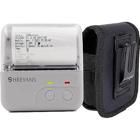 SHREYANS 58mm Mini Portable Inkless Thermal Printer with All accesories ...