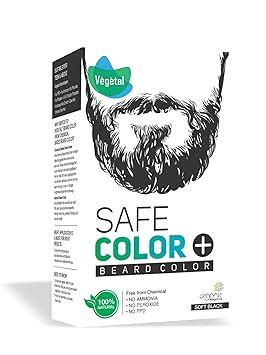 Vegetal Organic Beard Hair Dye For Men -Black 25g. : Amazon.in: Health ...