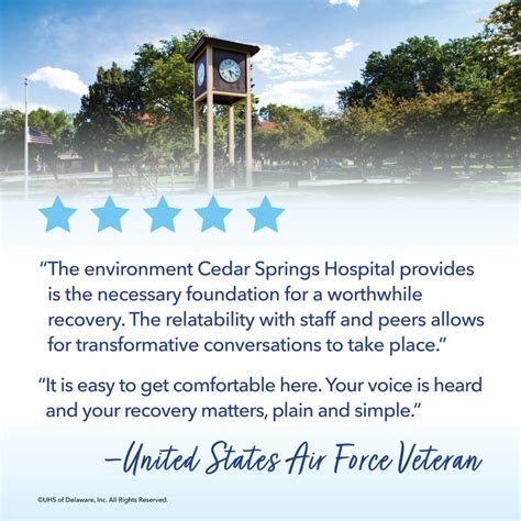 Cedar Springs Hospital Cost