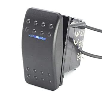 X-Haibei Marine 2 Position Rocker Switch On Off 12V 24V Spst Waterproof ...