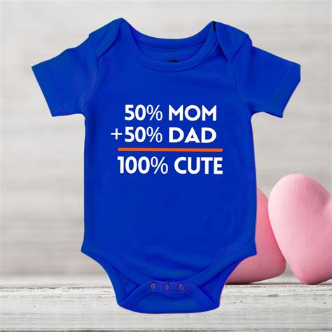 Cute Like Mom & Dad Royal Blue Onesie exclusive at T Bhai