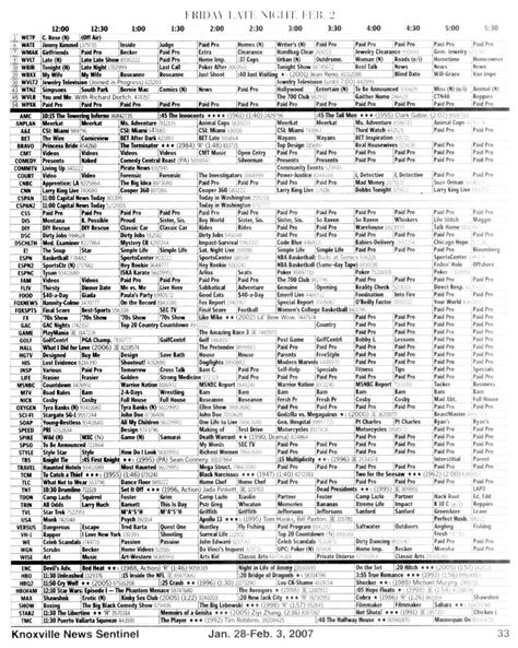 Printable Tv Listings Weekly - Printable Word Searches