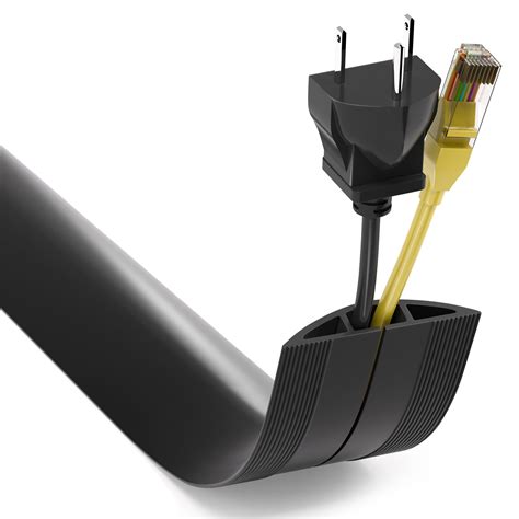 Floor Cord Cover 4ft, Cord Hider Floor Hide Extension Cords, Floor ...