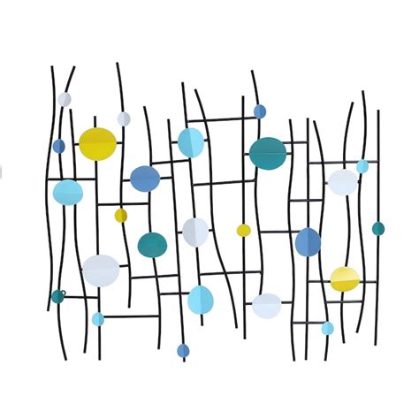 LuxenHome 35.98-in W x 32.52-in H Metal Trees Abstract Wall Sculpture ...