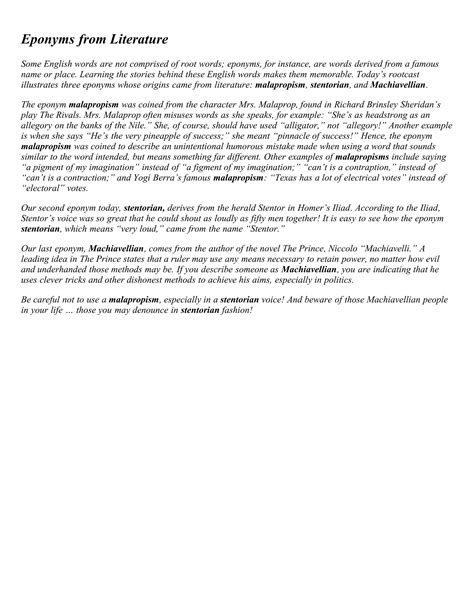 Membean word roots | PDF