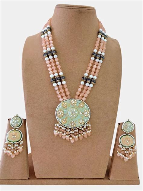 Buy Handmade Pearl And Kundan Studded Rani Haar Online - Ishhaara