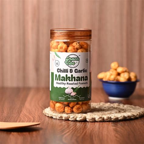 Roasted Makhana Chilli & Garlic - 70g - Harmonix