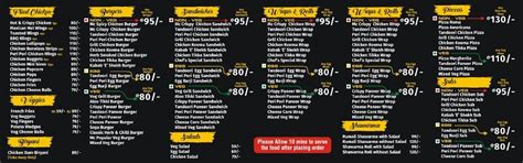 Menu at Mexican Chicken Express, Hyderabad