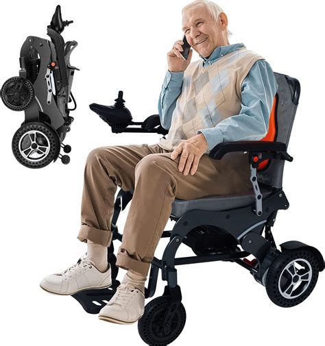 Amazon.com: Nixlift Foldable Electric Wheelchairs for Seniors - All Terrain Motorized Wheelchair ...