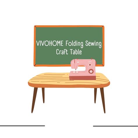 VIVOHOME Folding Sewing Craft Table : Sewing Insight