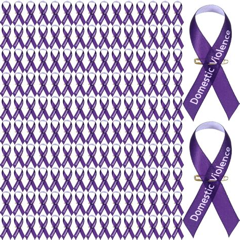 Amazon.com: Hanaive 150 Set Domestic Violence Awareness Ribbons with ...