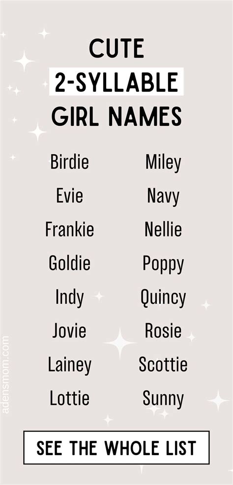 Two-Syllable Girl Names: Surprisingly Cool Picks for 2025