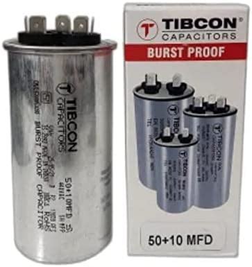 M&M HARIS 50+10 MFD 440V Tibcon Capacitor for Air Conditioners (Split ...