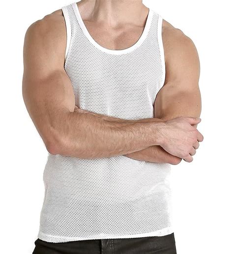 Buy Pack of 2 Netted Vest for Men White Cotton Mesh (X-Small) at Amazon.in
