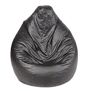 Olayan Bean Bag Cover-Black (XXL) (Without Bean) : Amazon.in: Home ...