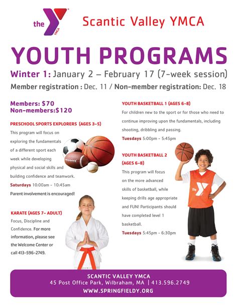 Winter Youth Programs At The Scantic Valley YMCA! - YMCA of Greater ...