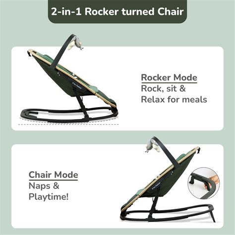 Lightweight Baby Rocker & Sleeper R for Rabbit Rock N Nap Bliss