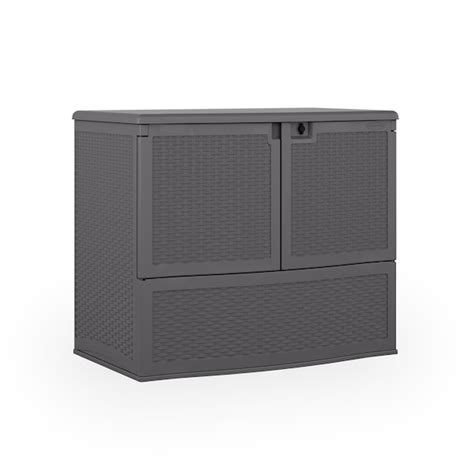 Suncast Oasis Backyard Vertical Deck Box VDB1000CG | Zoro