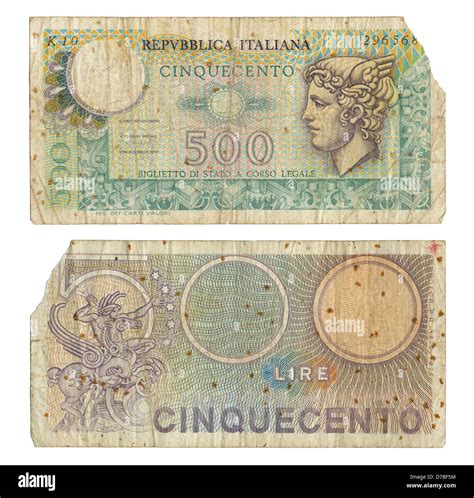 Lira italian note hi-res stock photography and images - Alamy