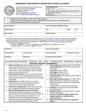2019-2026 Form NY Temporary Food Service Vendor Application and Permit ...