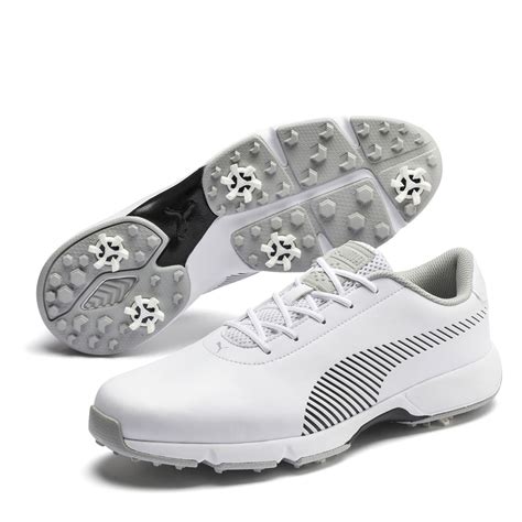 Puma | Fusion Tech Spiked Golf Shoes Mens | Hvid | Sports World