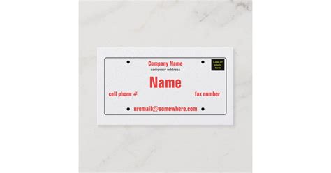 Promo Business Lcense Plate 的图像结果
