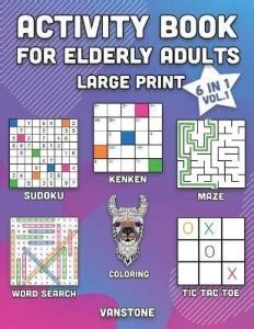 Activity Book for Elderly Adults Large Print: Buy Activity Book for ...