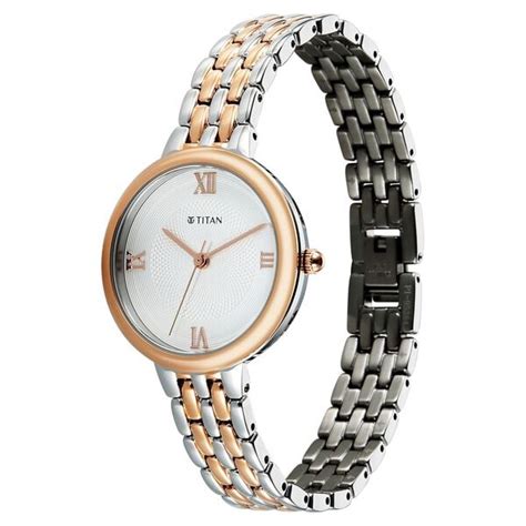 Buy Online Titan Eminence Quartz Analog White Dial Two Toned Strap ...