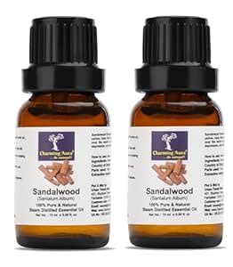 Buy Charming Aura - Pack of 2 Pure Sandalwood Essential Oil for Skin ...