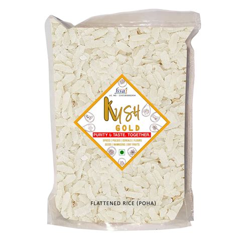 Kush Gold Premium Indori Poha/Flattened Rice/Beaten Rice/Rice Flakes ...