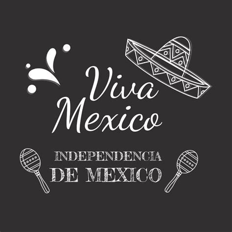 Free Happy Mexican Independence Day Chalkboard Clipart Template to Edit ...