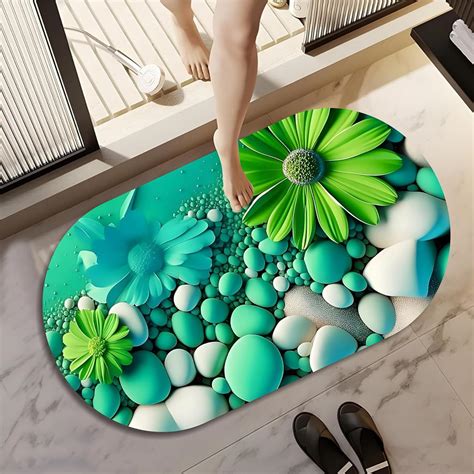 Buy Wazdorf 3D Bathroom mat, Door Mat, Floor Mat,Rare 3D Patterned Bath ...